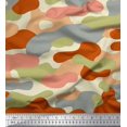 thumbnail image 1 of Soimoi polyester Crepe Fabric Two Tone With Grey Camouflage Print Sewing Fabric Yard 42 Inch Wide, 1 of 3