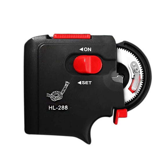 Hi,Fancy Machine Automatique Portable Électrique pour Hameçons et Lignes de Pêche à Étages, Dispositif d'Attelage Rapide, Équipement de Pêche, Noir