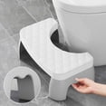 thumbnail image 1 of Boovnll Toilet Stool Squatting Poop Stool Bathroom Potty Step Stool Toilet Assistance Steps Step Stool Fits All Toilets Detachable Stackable, 1 of 6