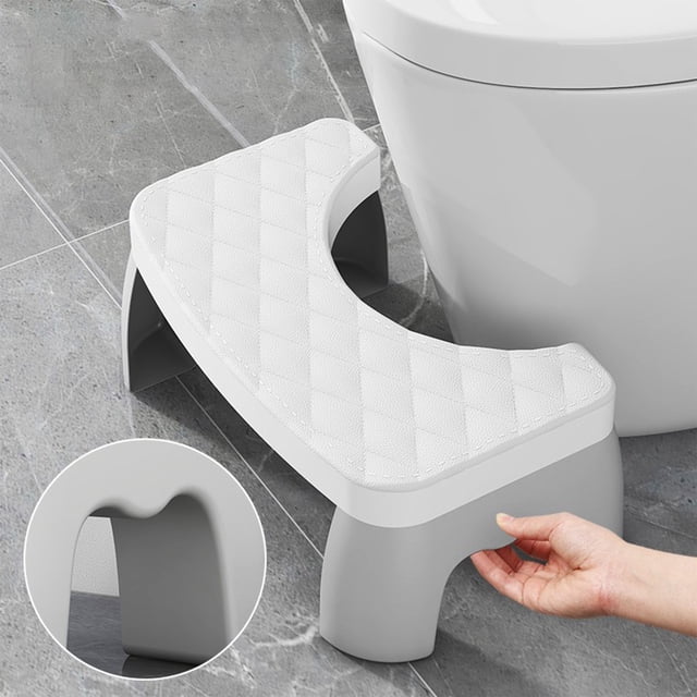 Boovnll Toilet Stool Squatting Poop Stool Bathroom Potty Step Stool Toilet Assistance Steps Step Stool Fits All Toilets Detachable Stackable