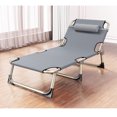 thumbnail image 2 of Single Person Folding Bed Camping Folding Bed Folding Reclining Lounger Single Bed Recliner Folding Bed Single Person Folding Reclining Lounger For Camping Office Lunch Break, 2 of 8