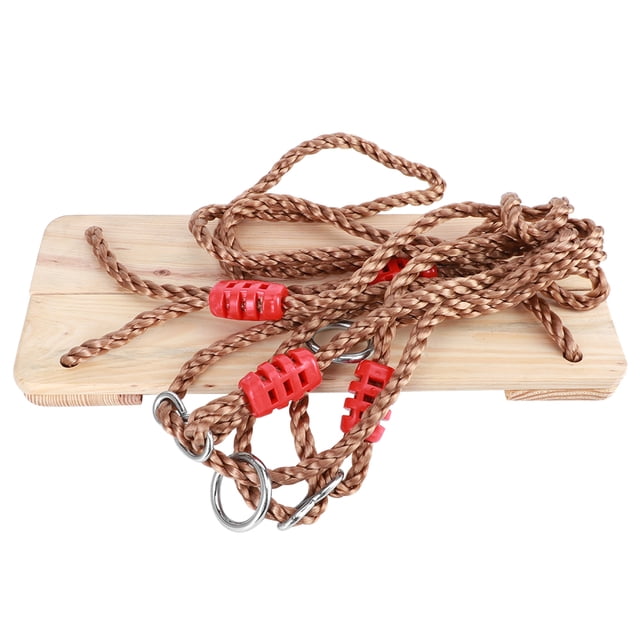 Durability Swing, Wood Swing, Metal Adjusting Buckle For Children Home Adults Gift Large
