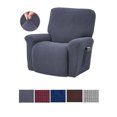 thumbnail image 2 of Stretch Recliner Chair Slipcover Elastic Full Coverage Solid Color Sofa Cover Replacement for LAZBOY, Carbon Grey, 2 of 7