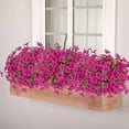 thumbnail image 2 of Pompotops 7-pronged Violet Simulation Flower Bouquet Decoration And Flower Arrangement Clearance, 2 of 7