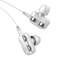 thumbnail image 1 of Wired Headset Dual Driver Stereo Sport Earbuds with Mic, Single Speaker White, 1 of 4