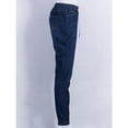 thumbnail image 3 of Womens Elastic Waist Pencil Stretch Denim Skinny Drawstring Jeans Pants Trousers, 3 of 5