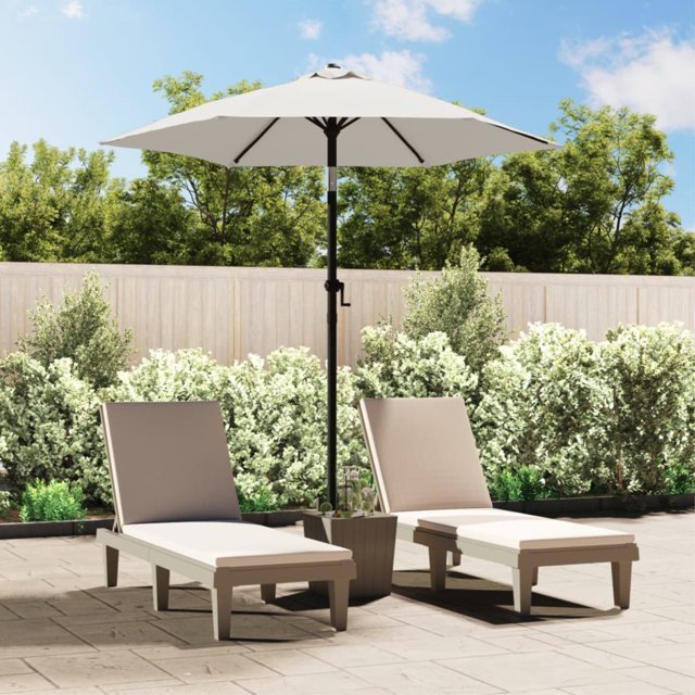 vidaXL Parasol Extérieur Système Inclinable Remise de Jardin en Aluminium