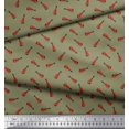 thumbnail image 3 of Soimoi Rayon Fabric Guitar Musical Instrument Printed Fabric 1 Yard 56 Inch Wide, 3 of 3
