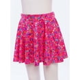 thumbnail image 3 of TiaoBug Girls Flared Pleated A-Line Skirts Shiny Metallic Dance Performance Costume Cheerleading Uniform Hot Pink XS, 3 of 7