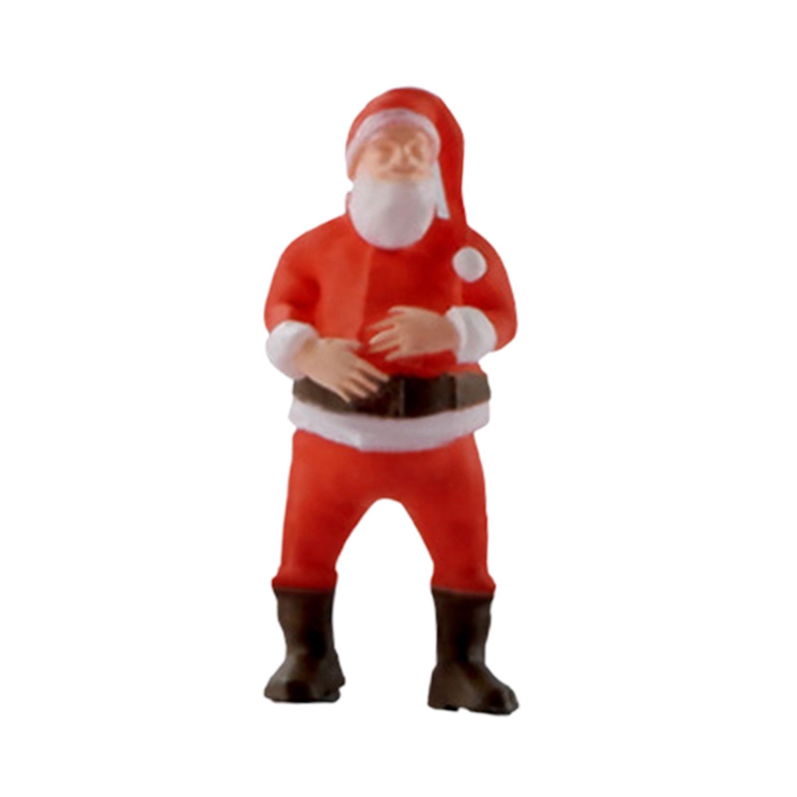 Milaget 1/64 Scale People Figures Delicate Park Street Scenes Layout Realistic Kids Gift Santa Smiling