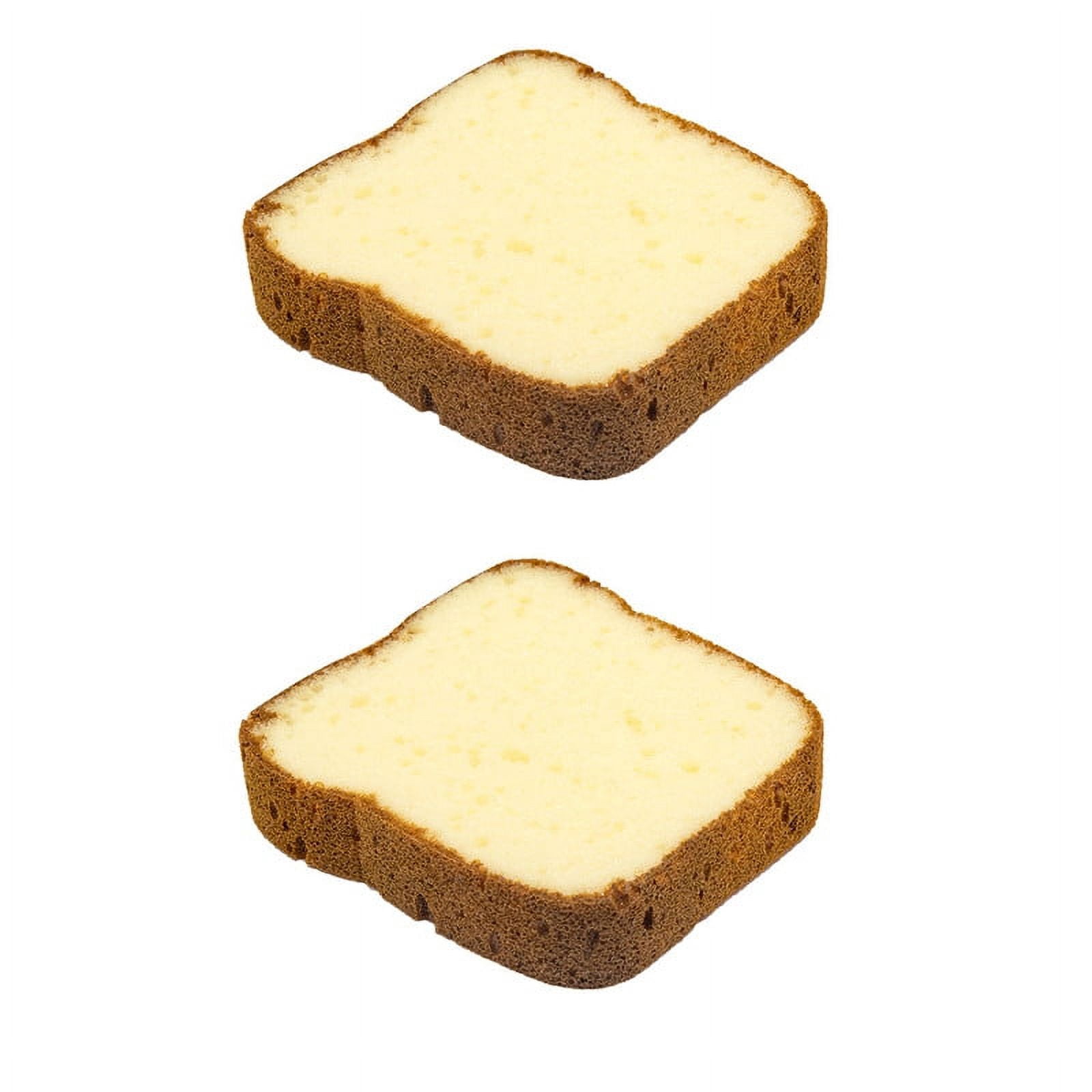 TIMIFIS Sponges Kitchen Decontamination Dishwashing Sponge, Bread Shaped Sponge, Adorable Deep Cleaning Thickened Scrub Kitchen Sponge, Dishwashing Brush For Cleaning Kitchen 2PCS -