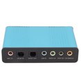 thumbnail image 1 of USB Sound Card, 6 Channel External Sound Card For PC Laptop Computer, 48kHz Sampling Rate  USB , Analog And Digital Audio Equipment, 1 of 8