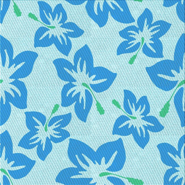 Ahgly Company Tapis d'Intérieur Lavable en Machine Carré Transitionnel Bleu, 6 Pieds Carré