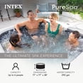 thumbnail image 2 of Intex PureSpa Spa Gonflable, Trousse d'Entretien et Siège Amovible (Lot de 2), 2 of 12
