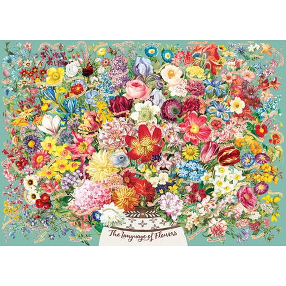 Cobble Hill 1000 Piece Puzzle - The Language of Flowers - Sample Poster Included