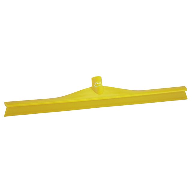Vikan 71606 Rubber Polypropylene Frame Single Blade Squeegee, 24", Yellow