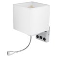 thumbnail image 1 of Knifun LED Wall Light Iron Cloth Headboard Sconce E27 Indoor Bedroom Hotel, 1 of 8