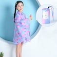 thumbnail image 4 of MIASHUI Poncho de Pluie pour Enfants Réutilisable Imperméable pour Tout-Petits, Rose, 1-3 Ans, 4 of 5