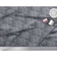 thumbnail image 3 of Soimoi Gray Rayon Fabric Print Block Printed Fabric 1 Yard 42 Inch Wide, 3 of 3