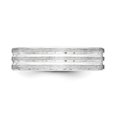 thumbnail image 3 of 925 Sterling Silver 6mm Brushed Fancy Size 9 Band Ring, 3 of 4