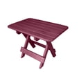 thumbnail image 1 of Phat Tommy Folding Outdoor Patio Side Table - Poly Adirondack Side Table - All Weather Side Table for Your Patio, Deck, or Balcony (Dark Red), 1 of 4