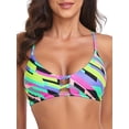 thumbnail image 4 of RELLECIGA Haut de Bikini Triangle Long à Bretelles pour Femme, 4 of 6