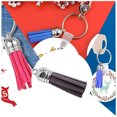 thumbnail image 3 of tredstone 28 Pieces Keychain Charms Creative Delicate Keyring Pendant Tassels Simple Handbag Decor Tassel Craft Decoration DIY Accessory Dark grey, 3 of 8