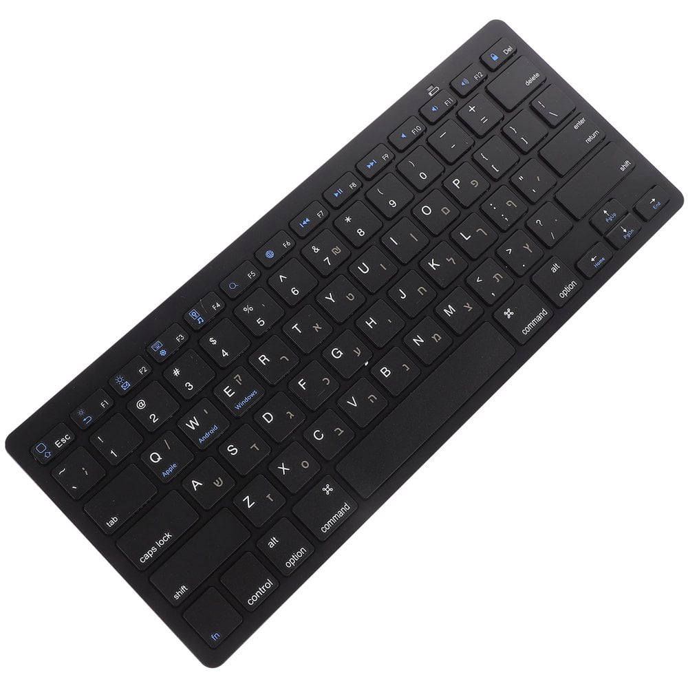 LOVEVER Clavier Sans Fil en Hébreu Clavier d'Ordinateur Sans Fil Clavier Électronique d'Ordinateur