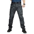 thumbnail image 2 of Wangscanis Men Cargo Pants, Zipper Button Closure Solid/Snakeskin Print Casual Pants Trousers with Pockets, 2 of 5