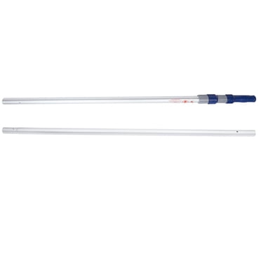 Mainstays 14 ft Aluminum Telescopic Pool Pole in Silver & Blue