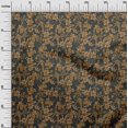 thumbnail image 3 of oneOone Rayon Brown Fabric Asian Floral Craft Projects Decor Fabric Printed By The Yard 56 Inch Wide, 3 of 4