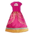 thumbnail image 2 of HAWEE Jasmine Robe de Princesse pour Filles Aladdin Noël Magnifiques Robes Roses Costume de Couronnement Jasmine, 2 of 6