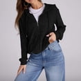 thumbnail image 3 of Erwazi Cardigan Sweaters for Women Ribbed Knit Zip Up Hoodies Long Sleeve Tunic Tops Lightweight Cardigans Jackets, 3 of 6
