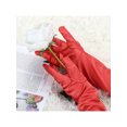 thumbnail image 5 of Unique Bargains Gants pour Femmes Brillants Extensibles Longueur Opéra à Doigts Complets 1 Paire Rouge, 5 of 5