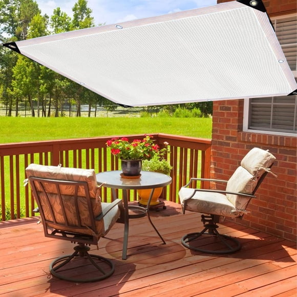 Feltree Toile d'Ombrage en Maille Pare-Soleil avec Oeillets pour Pergola, Plantes, Serre, Jardins, Patio - Protection Uv 90 %, Bords Renforcés, Plusieurs Tailles Offertes