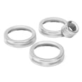 thumbnail image 3 of Filfeel 4Pcs A / C Bouton Bague Garniture Réglage du Volume Décor Adapté pour Range Rover Evoque 2012 2013 2014 2015 2016 2017 2018 Style de Voiture, 3 of 8