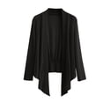 thumbnail image 1 of vdgthytj Womens Cardigan Lightweight Long Sleeve Open Front Mesh Tops Plus Size Casual Solid Color Cardigan, 1 of 3