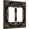 thumbnail image 2 of Nadoabtm Decorative Outlet Covers Boho Mushroom Butterfly Moon Floral Abstract Black 2 Gang Double GFCI Rocker Electrical Wall Panels Light Switch Cover Plate for Bedroom Cabin Decor, 2 of 8