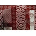 thumbnail image 5 of oneOone Cotton Silk Red Fabric Block Sewing Material Print Fabric By The Yard 42 Inch Wide, 5 of 5