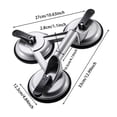 thumbnail image 1 of JJKBVCLO Heavy Duty Triple Grip Suction Cup For Tempered Glass Secure With Strong Aluminum Alloy Base, 1 of 4