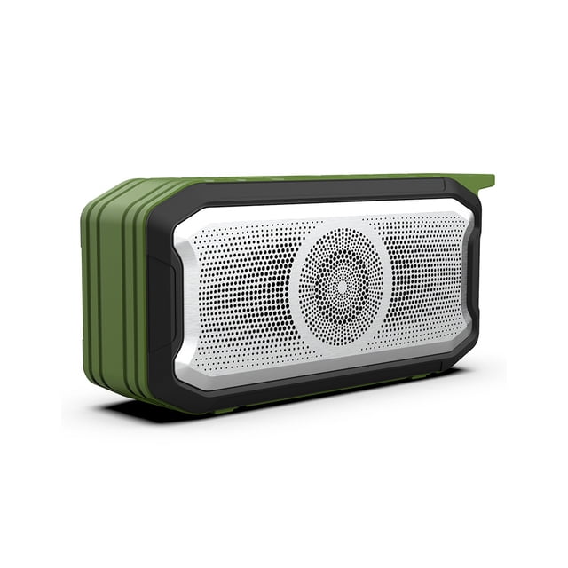 braveheart Speaker Multifunctional Wide Application Stereo Wireless Music Player Loudspeaker Microphone Black Green