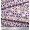 thumbnail image 3 of Soimoi Cotton Voile Fabric Aztec Geometric Printed Craft Fabric by The Yard 56 Inch Wide, 3 of 3