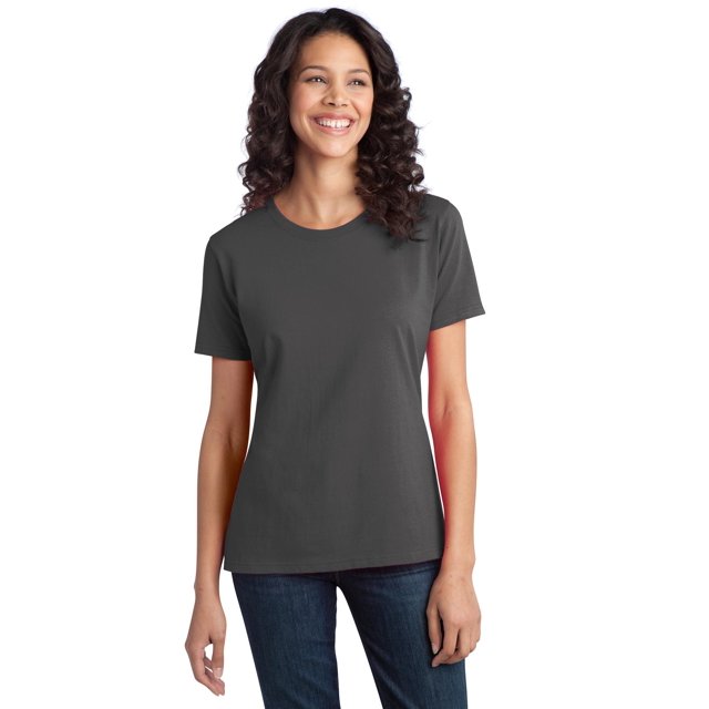 Port & Company T-Shirt en Coton Filé à l'Anneau pour Femmes LPC150