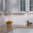 thumbnail image 4 of Fasade 18in x 24in Quilted Gloss White Backsplash Panel 5 Pack, 4 of 7