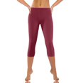 thumbnail image 4 of Generic Women's High Waist Wide Leg Capris, Blue, XL, 4 of 8