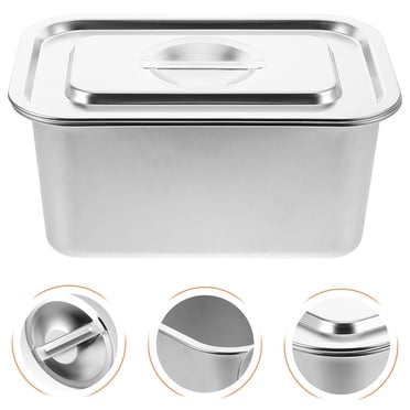OULII Bac à Compost de Comptoir 1 Paquet Bac à Compost en Acier Inoxydable pour Comptoir de Cuisine Collecte des Déchets Alimentaires Argent