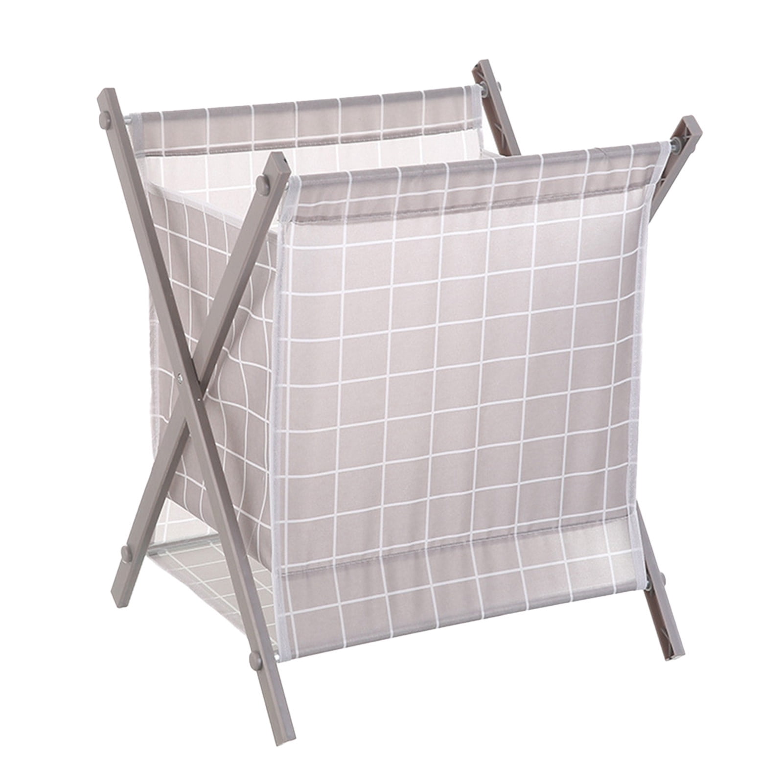 Foldable Collapsible Laundry Basket - 37cm Waterproof Fabric Storage Hamper for Dorm/Bedroom Clothes Organization