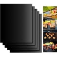 thumbnail image 1 of BBQ Grill Mat, Set of 5 BBQ Grill Mat Non Stick Barbecue Baking Mat - Heat Resistant,, 1 of 4