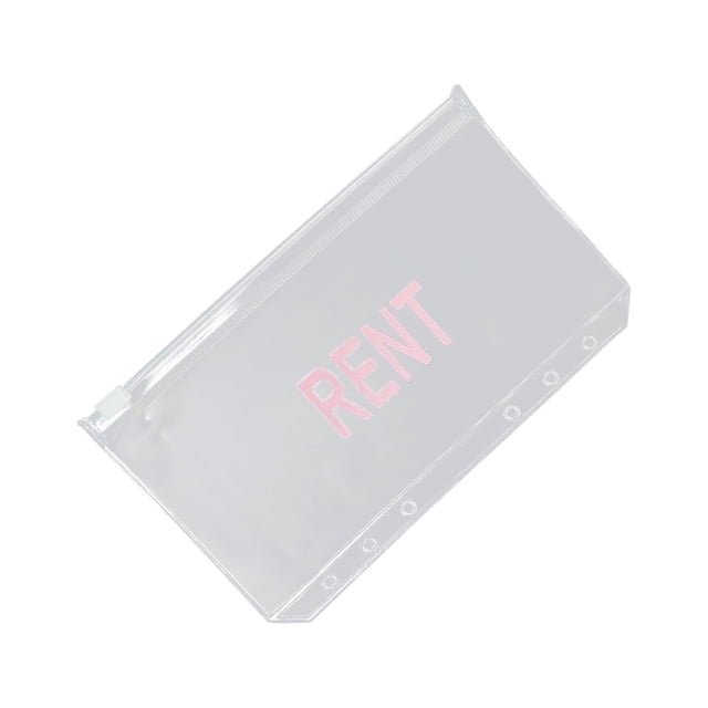 Storage Folder Cash Planner Binder Pocket Decorative Student Monthly Zipper Bag Cash Budget Envelope