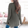 thumbnail image 2 of Kcodviy Sweaters Womens Open Sleeve Womens Sweater Cardigan Open Front Knit Boho Long Patchwork Winter Trench Coat Women Long Coat Cardigan Pockets Front Open Cardigans for Women Sweater, 2 of 5